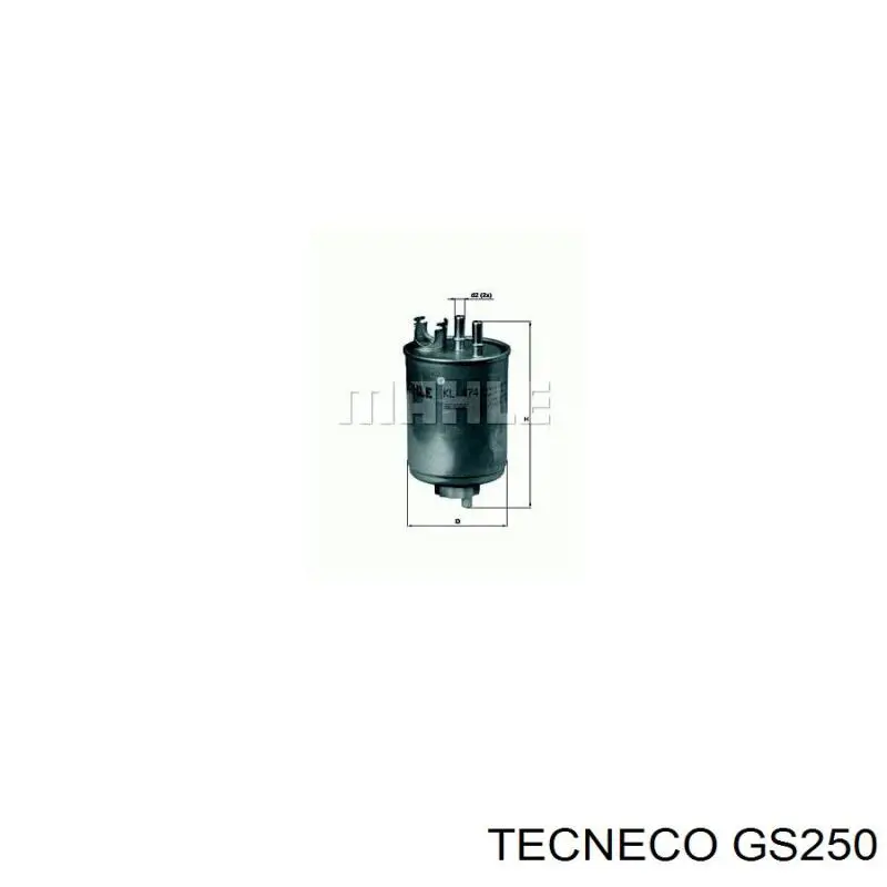 GS250 Tecneco фільтр паливний