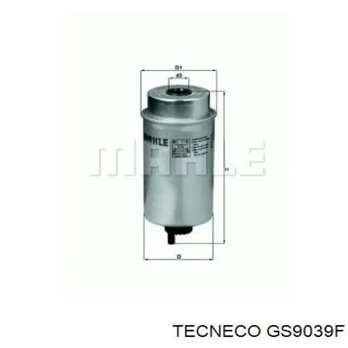 Купити GS9039F Tecneco Фільтр-відстійник палива грубої очистки
