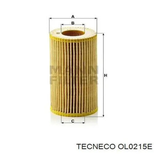 Масляний фільтр двигуна Tecneco OL0215E ціна, від 4.66 USD