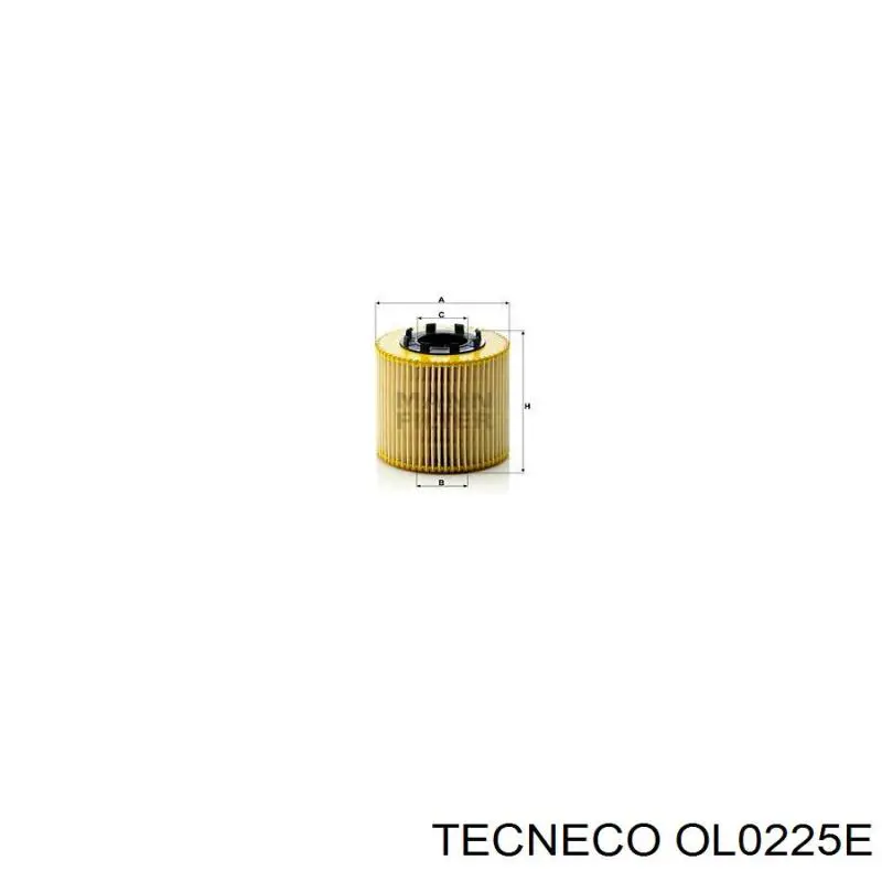 Фільтр масляний Tecneco OL0225E