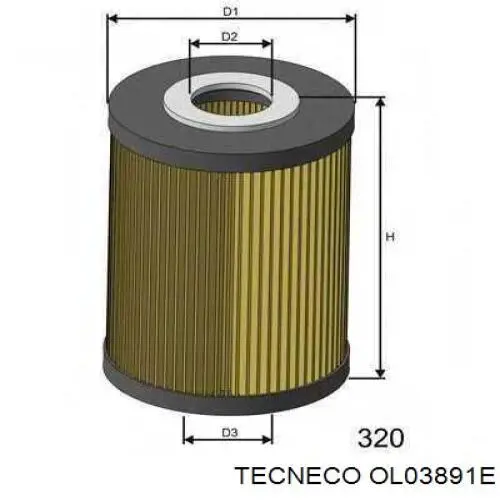 Купити OL03891E Tecneco Фільтр очищення масла відцентровий