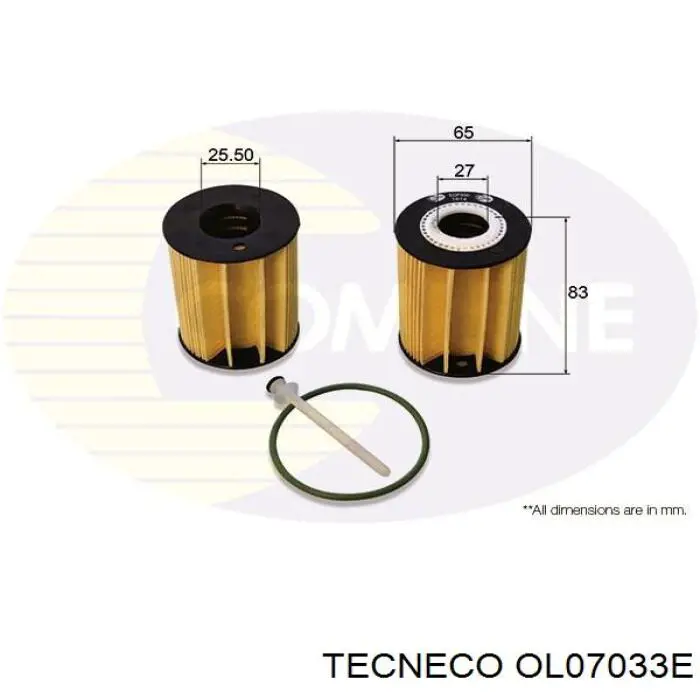 OL07033E Tecneco фільтр масляний