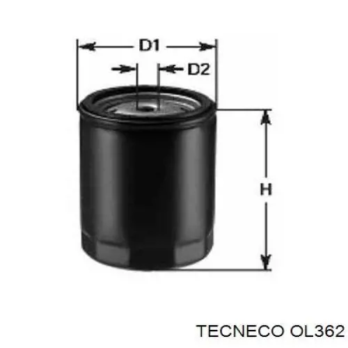 OL362 Tecneco фільтр масляний