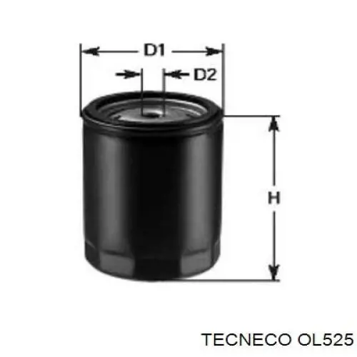 Масляний фільтр двигуна Tecneco OL525 ціна, від 4.53 USD