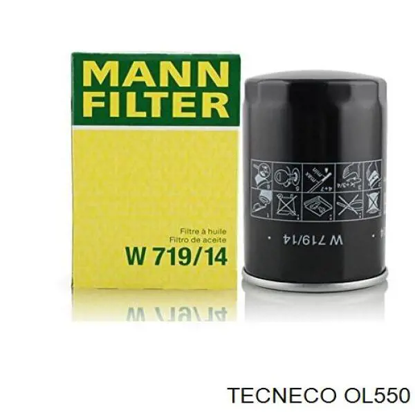 Масляний фільтр двигуна Tecneco OL550 ціна, від 5.29 USD