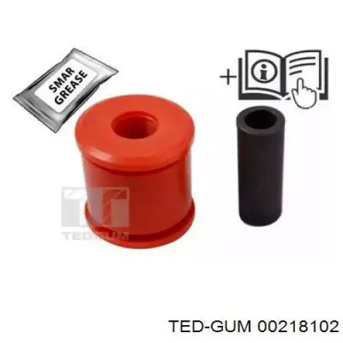 Купити 00218102 Ted-gum Сайлентблок ресори, задній