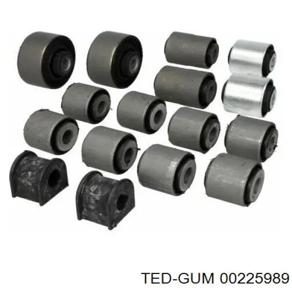 Сайлентблок заднього поперечного важеля, внутрішній 00225989 Ted-gum