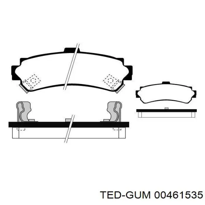 00461535 Ted-gum Втулка стабілізатора переднього