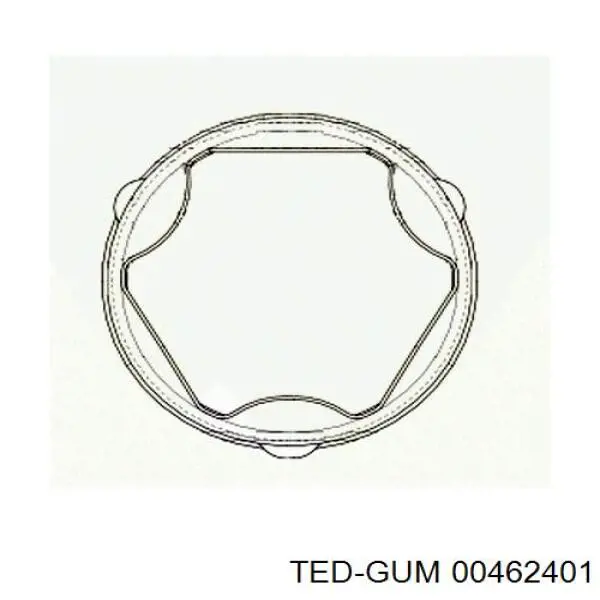 Втулка передньої поздовжньої балки двигуна Ted-gum 462401 ціна, від 2.65 USD