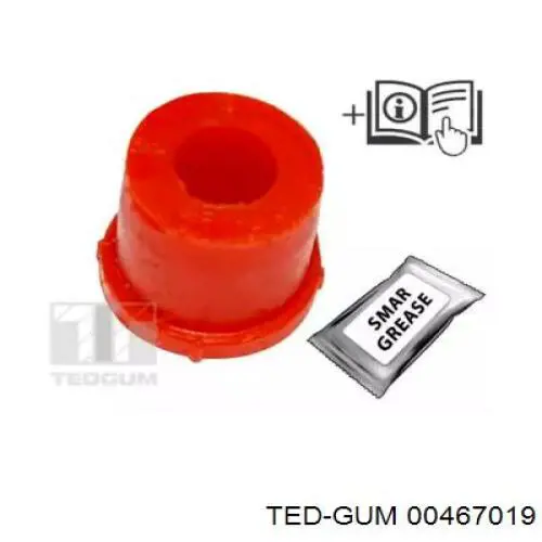 Сайлентблок ресори, задній 00467019 Ted-gum