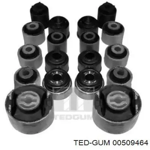 Комплект сайлентблоків задньої підвіски Ted-gum 509464 ціна, від 138.35 USD