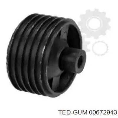 Подушка (опора) двигуна, передня Ted-gum 00672943 ціна, від 24.82 USD