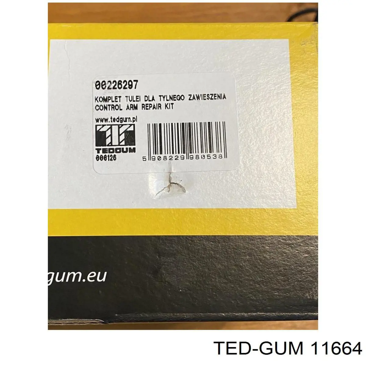 11664 Ted-gum Сайлентблок задньої підвіски