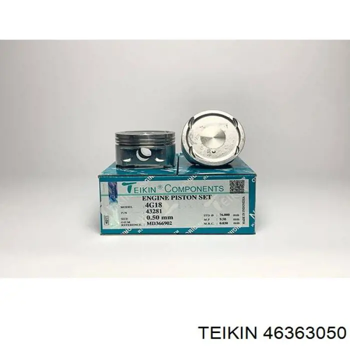 46363050 Teikin поршень (комплект на мотор, 2-й ремонт (+0,50))