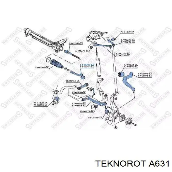 Купити A631 Teknorot Рульовий наконечник
