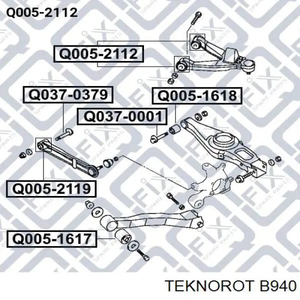 Лінк стабілізатора, заднього Teknorot B940 ціна, від 10.69 USD