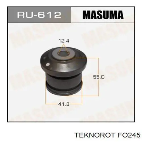 Правий важіль передній нижній підвіски Teknorot FO245