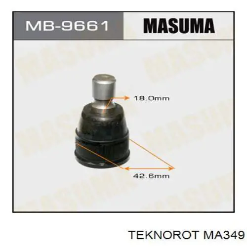 Важіль передній лівий Teknorot MA349 ціна, від 60.76 USD