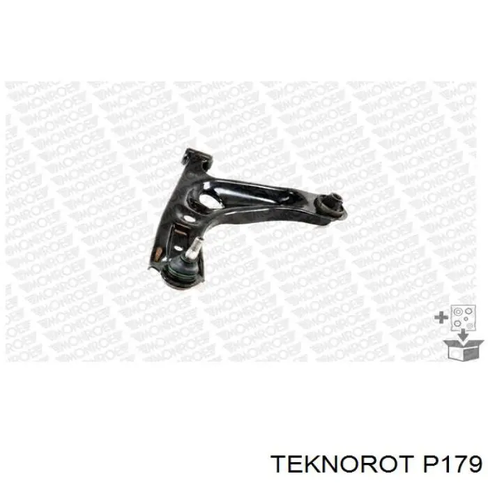 Важіль передньої підвіски нижній, лівий P179 Teknorot