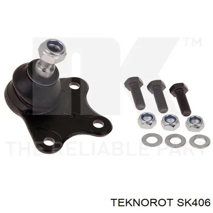 Кульова опора, нижня, ліва Teknorot SK406 ціна, від 7.21 USD