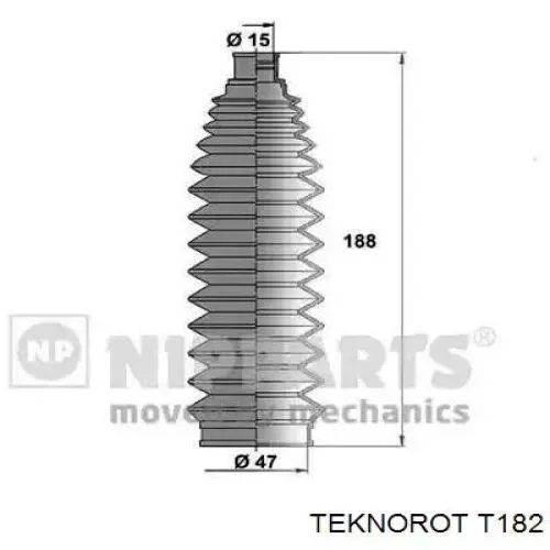 Рульовий наконечник T182 Teknorot