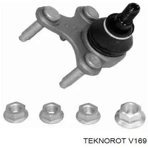 Важіль передньої підвіски нижній, лівий V169 Teknorot