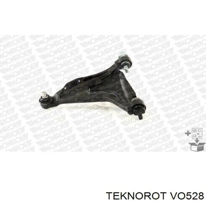 Важіль передньої підвіски нижній, лівий VO528 Teknorot