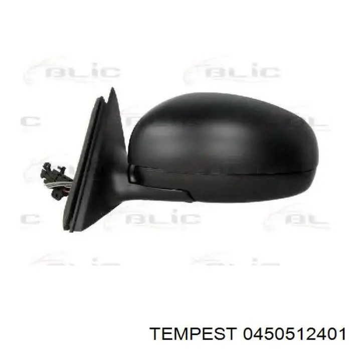 Корпус дзеркала заднього виду, лівого 0450512401 Tempest