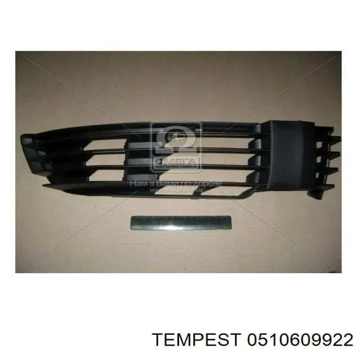 Накладка бампера переднього, права 0510609922 Tempest