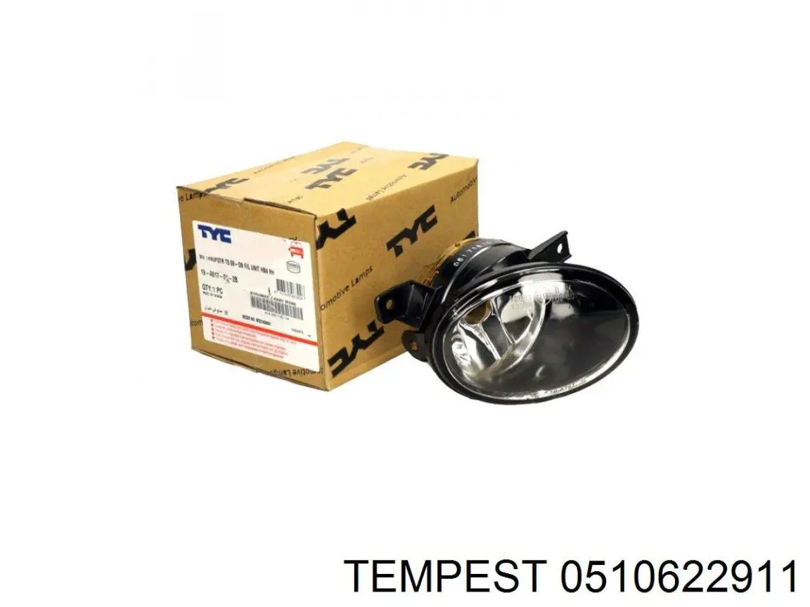 0510622911 Tempest заглушка/ решітка протитуманних фар бампера переднього, ліва