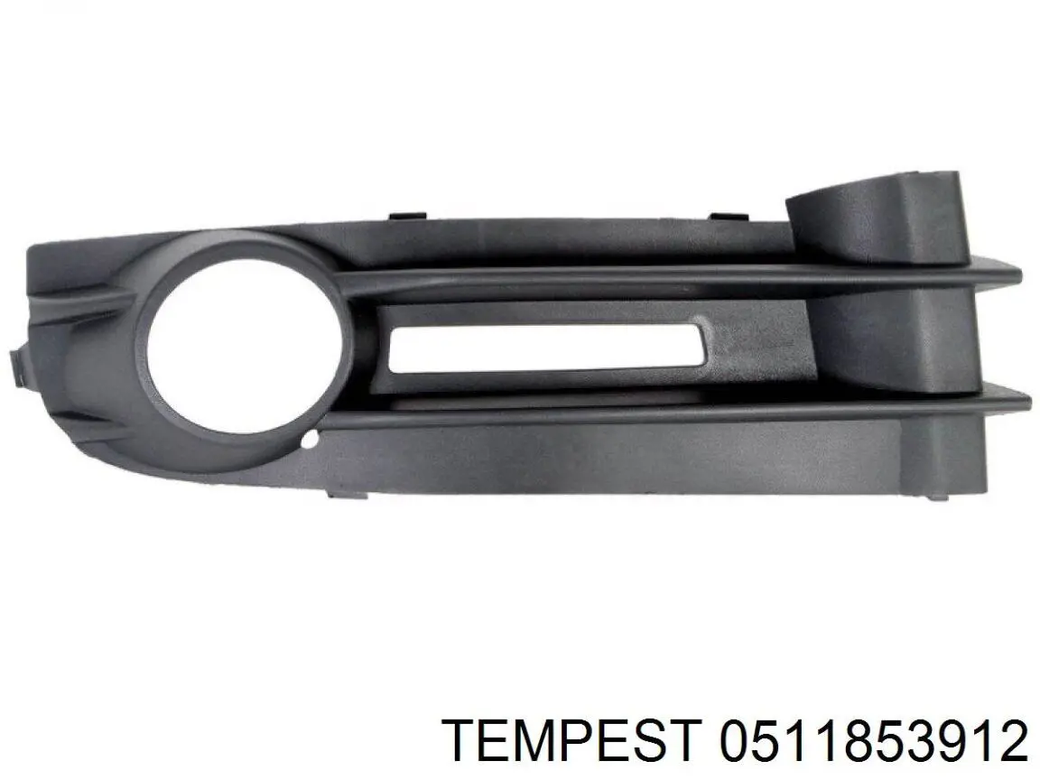 Заглушка/ решітка протитуманних фар бампера переднього, права 0511853912 Tempest