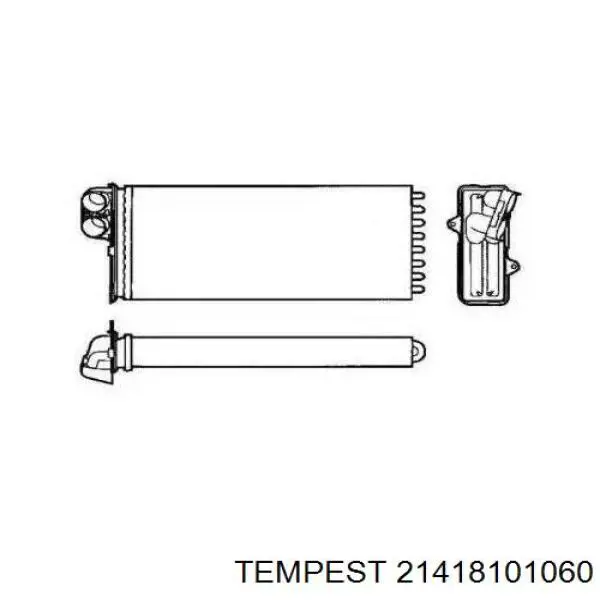 21418101060 Tempest Радіатор опалювача салону