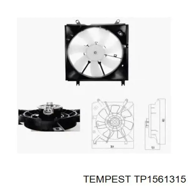 TP1561315 Tempest Радіатор охолодження двигуна