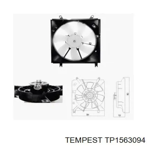 Купити TP1563094 Tempest Радіатор двигуна