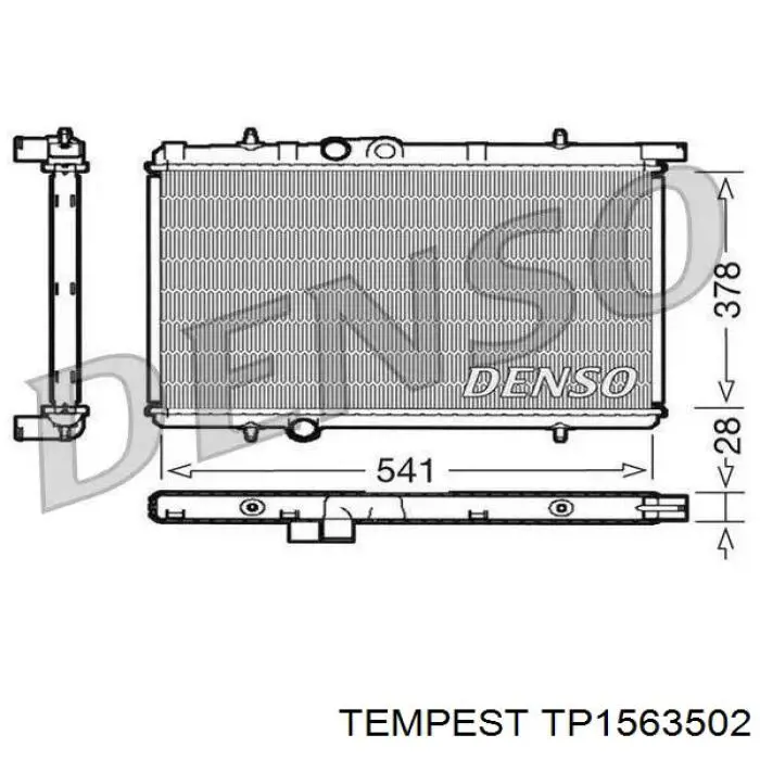 Радіатор TP1563502 Tempest