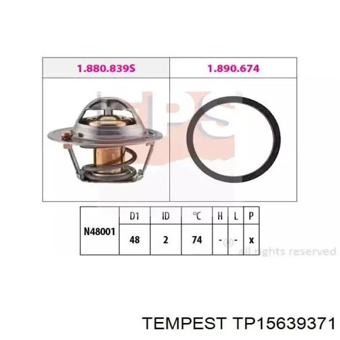 Радіатор TP15639371 Tempest