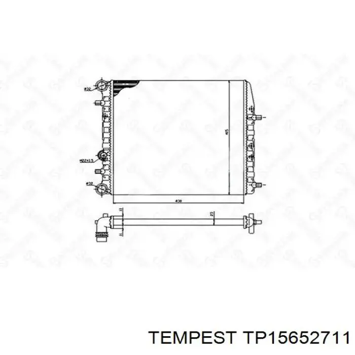 Радіатор TP15652711 Tempest