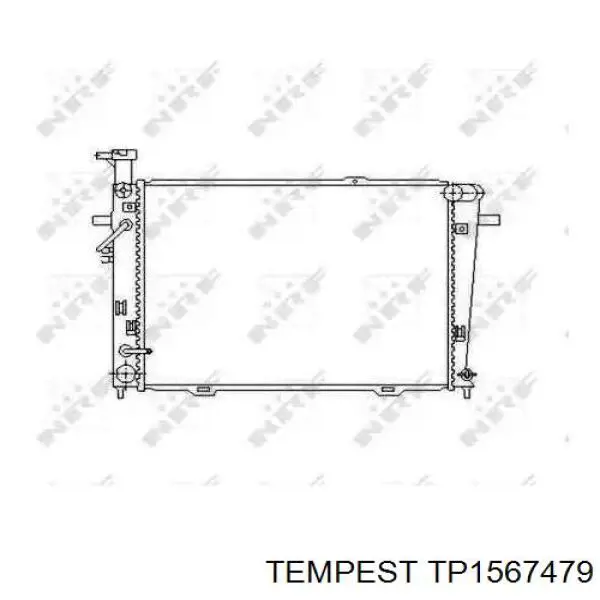 TP1567479 Tempest радіатор охолодження двигуна