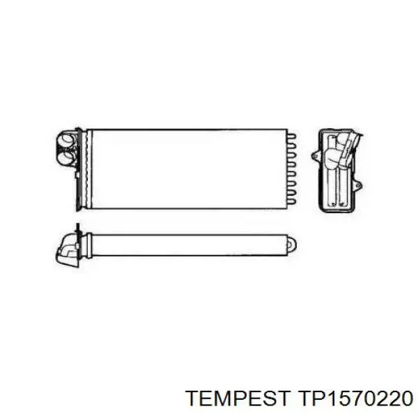 Радіатор пічки (обігрівача) Tempest TP1570220 ціна, від 12.67 USD