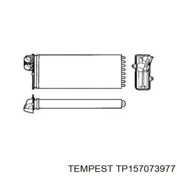 Радіатор пічки (обігрівача) Tempest TP157073977 ціна, від 18.47 USD
