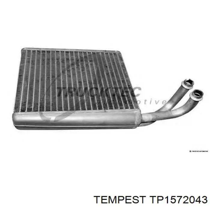 Радіатор пічки TP1572043 Tempest