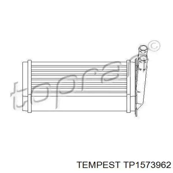 Радіатор пічки (обігрівача) Tempest TP1573962 ціна, від 13.36 USD