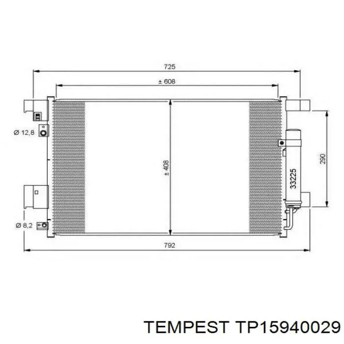 Купити TP15940029 Tempest Радіатор системи охолодження кондиціонера