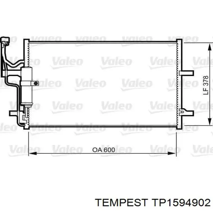 TP1594902 Tempest радіатор кондиціонера