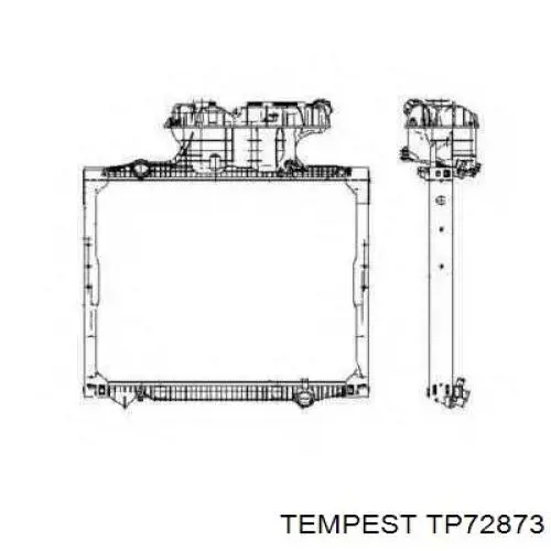 Купити TP72873 Tempest Радіатор двигуна