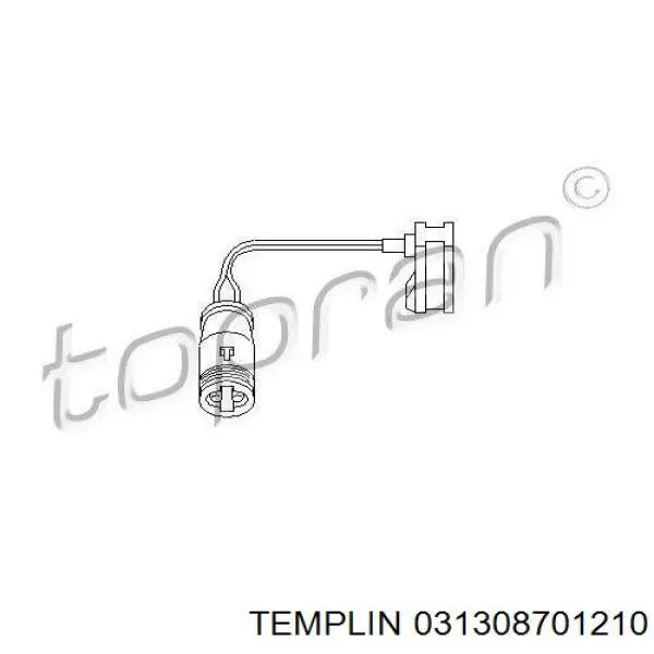 Купити 031308701210 Templin Датчик зносу гальмівних колодок, задній