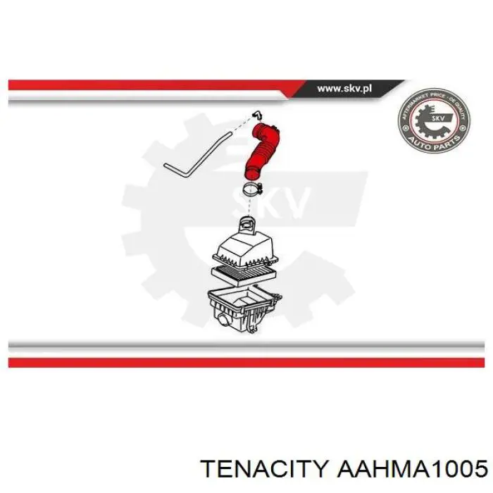 Патрубок повітряний, вхід повітряного фільтра AAHMA1005 Tenacity