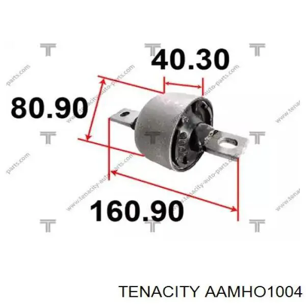 AAMHO1004 Tenacity Сайлентблоки поздовжніх важелів передньої підвіски