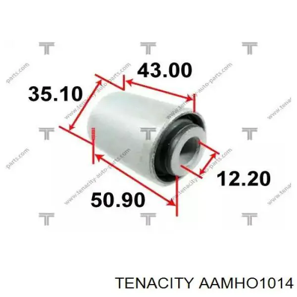 AAMHO1014 Tenacity Сайлентблок переднього нижнього важеля