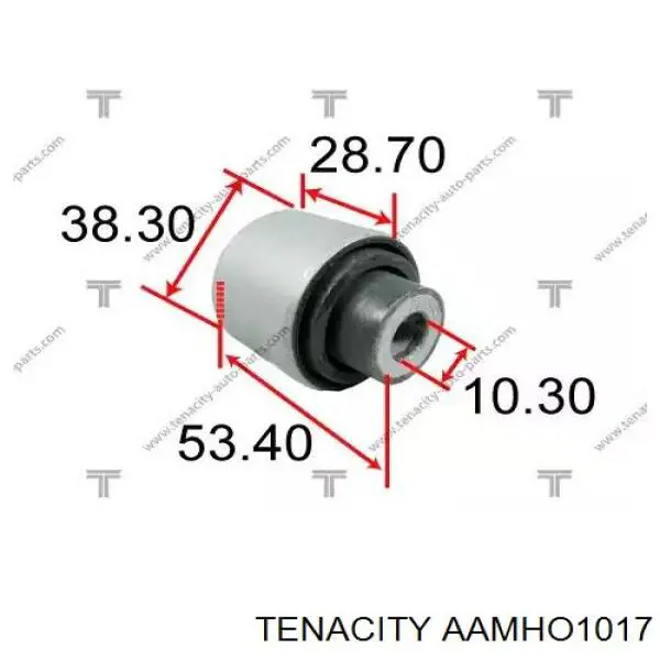 Сайлентблок переднього верхнього важеля Tenacity AAMHO1017 ціна, від 5.67 USD